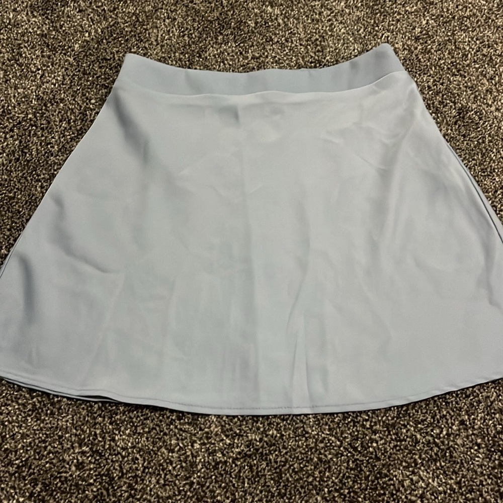 Light blue mini skirt